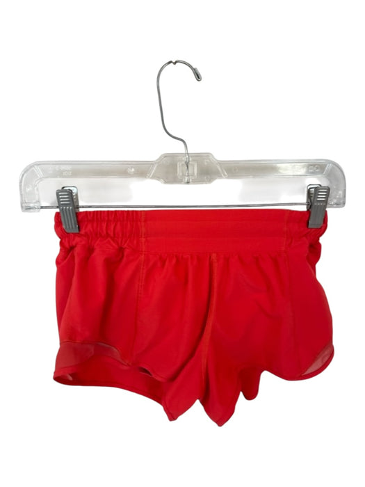 Lululemon Size 2R Tomato Nylon Blend Waist Band Athletic Shorts Tomato / 2R