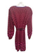 Diane Von Furstenberg Size XL Red, Pink & Blue Viscose Blend Wrap Sweater Red, Pink & Blue / XL