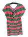 Lilly Pulitzer Size M Pink & Green Sequin Cap Sleeve Striped V Back GHW Dress Pink & Green / M