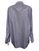 Sid Mashburn Size Est L Blue Cotton Solid Button Up Men's Long Sleeve Shirt Blue / Est L