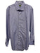 Sid Mashburn Size Est L Blue Cotton Solid Button Up Men's Long Sleeve Shirt Blue / Est L