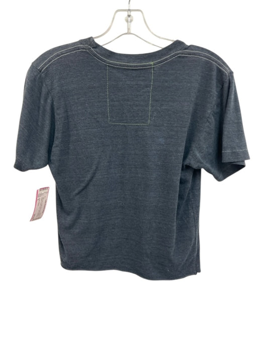 Aviator Nation Size S Dark Gray Cotton Blend Short Sleeve Graphic T Shirt Top Dark Gray / S