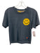 Aviator Nation Size S Dark Gray Cotton Blend Short Sleeve Graphic T Shirt Top Dark Gray / S