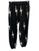 Aviator Nation Size M Charcoal Black Cotton Blend Lightning Bolt Patches Pants Charcoal Black / M