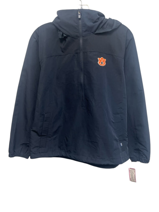Cutter & Buck Size S Navy Blue Polyester Quarter Zip kangaroo Pocket Jacket Navy Blue / S