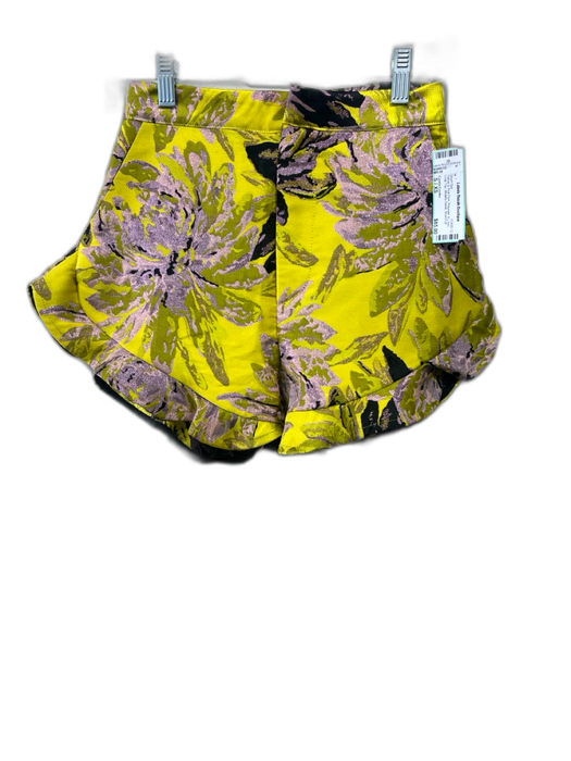 Strut & Bolt Size S Green Print Cotton Round Neck Floral Back Keyhole Top Green Print / S