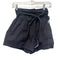 Ulla Johnson Size 4 Black Cotton High Rise Pleat Detail Sash Inc Shorts Black / 4