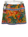 J.Marie Size S Pink, Blue, Green Cotton Side Zip Palm Frond Print Skort Skirt Pink, Blue, Green / S
