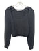 Zara Size M Charcoal Gray Acrylic Blend Long Sleeve Knit Square Neck Sweater Charcoal Gray / M