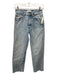Zara Size 2/34 Light Wash Cotton Denim High Rise Stone Wash Button Fly Jeans Light Wash / 2/34