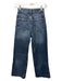 Zara Size 0/32 Dark Wash Cotton Denim High Rise Whiskering Zip & Button Jeans Dark Wash / 0/32
