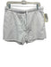 Frank & Eileen Size L White Cotton Elastic & Drawstring Waist short Shorts White / L
