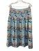 Holly Shae Design Size M/L Blue, Orange, Multi Cotton Smocked Maxi Skirt Blue, Orange, Multi / M/L