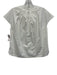 Ann Mashburn Size S White Cotton Cap Sleeve Pleated Back Keyhole Top White / S