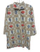 Holly Shae Design Size M/L Blue, Brown, Pink Cotton 3/4 Sleeve Shell Print Dress Blue, Brown, Pink / M/L