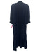 Holly Shae Design Size M/L Navy Blue Cotton 1/2 Sleeve Buttons Midi Dress Navy Blue / M/L