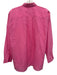 Ann Mashburn Size M Hot pink Cotton Long Sleeve Collar Blouse Top Hot pink / M