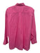 Ann Mashburn Size S Hot pink Cotton Long Sleeve Collar Blouse Top Hot pink / S