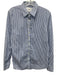 The Shirt Rochelle Behrens Size L Blue & White Cotton Long Sleeve Stripes Top Blue & White / L