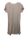 Lake Size M Pink & White Pima Cotton Stripe Short Sleeve Midi Dress Pink & White / M