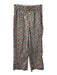 Ann Mashburn Size M Green, Blue, Multi Cotton Floral Elastic Waist Pajama Pants Green, Blue, Multi / M
