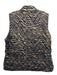 Hinson Wu Size 1 Brown & Black Cotton Front Zip Reversable Collared Quilted Vest Brown & Black / 1