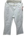 Frame Size 33 White Cotton Denim Zip & Button 5 Pocket Frayed Hem Crop Jeans White / 33