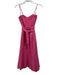 Hemant & Nandita Size XS Pink Linen Blend Spaghetti Strap Eyelet Detail Dress Pink / XS