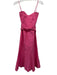 Hemant & Nandita Size XS Pink Linen Blend Spaghetti Strap Eyelet Detail Dress Pink / XS