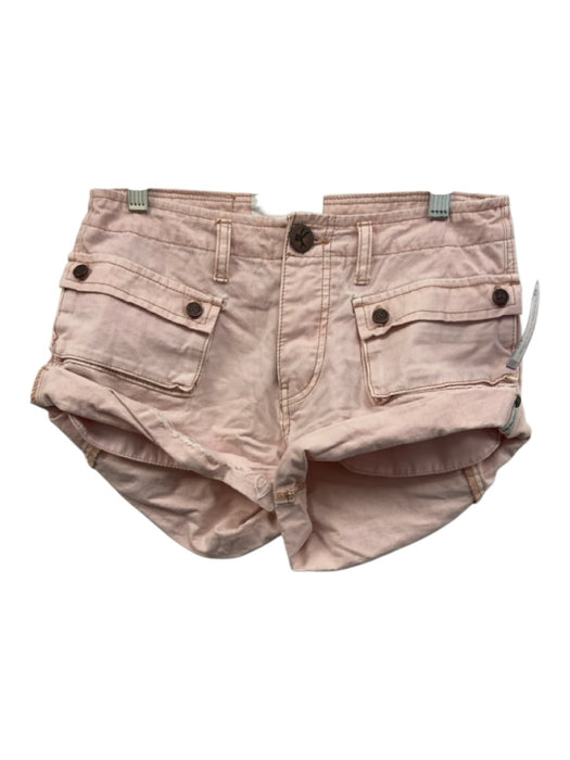 One Teaspoon Size 23 Blush Pink Cotton Button Fly Pockets Buttons Shorts Blush Pink / 23
