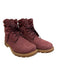 Timberland Shoe Size 7.5 Burgundy Leather & Suede round toe Ankle Boots Shoes Burgundy / 7.5