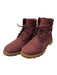 Timberland Shoe Size 7.5 Burgundy Leather & Suede round toe Ankle Boots Shoes Burgundy / 7.5