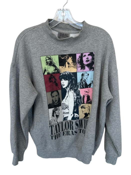 Taylor Swift Size S Grey & Multi Cotton Blend Crewneck Long Sleeve Sweatshirt Grey & Multi / S