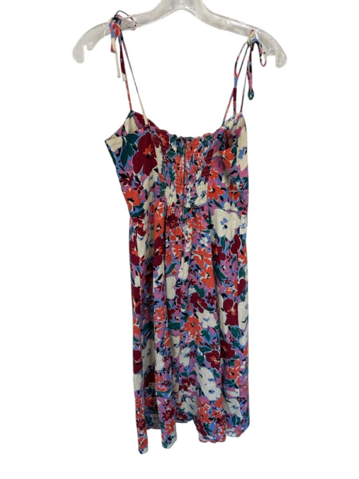 Olivaceous Size S Multi Floral Cup Detail spaghetti tie straps Back Zip Dress Multi / S