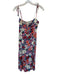 Olivaceous Size S Multi Floral Cup Detail spaghetti tie straps Back Zip Dress Multi / S