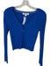 Boden Size S Electric Blue Viscose Blend Long Sleeve Ribbed Buttons Sweater Electric Blue / S
