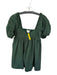 Hyacinth House Size XS Forest Green Cotton Short Balloon Sleeve Baby Doll Dress Forest Green / XS