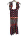 Corey lynn calter Size XS Red & Blue Rayon Blend Flutter Sleeves Abstract Dress Red & Blue / XS