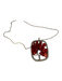 No Brand Silver & Red Wire Necklace Silver & Red