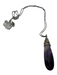 Brighton Purple Amethyst Tear Drop Gemstone Wire Wrapped Necklace Purple