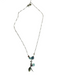 Anna Balkan Silver & Multi Gemstone Beads Lobster Clasp Cresant Moon Necklace Silver & Multi