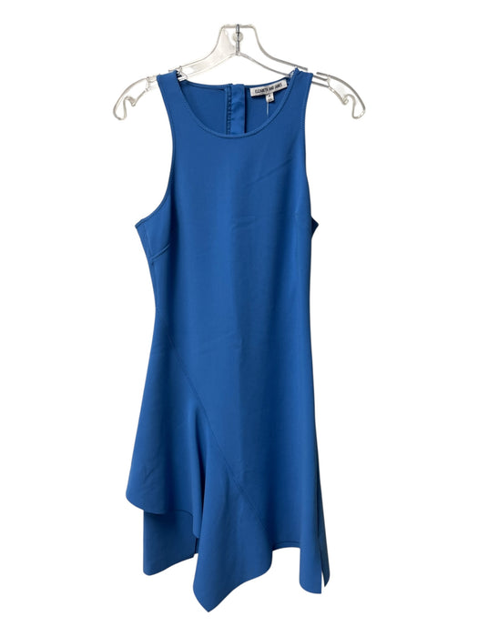 Elizabeth & James Size 4 Cerulean Polyester Blend Round Neck Sleeveless Dress Cerulean / 4