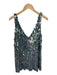 Free People Size S Silver & Green Sequin Sleeveless Shift Dress Dress Silver & Green / S