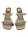 Dolce Vita Shoe Size 8.5 Pearl Faux Pearl Block Heel Square Toe 2 Strap Sandals Pearl / 8.5