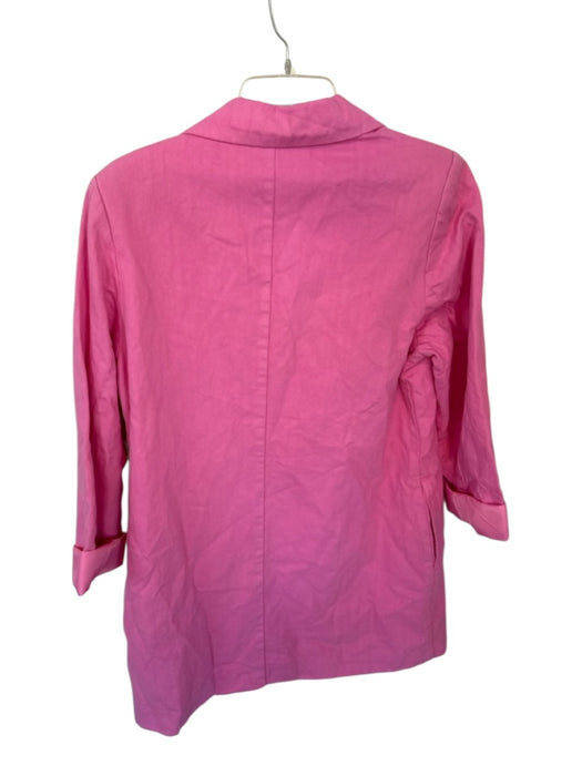 Rolla's Size S Pink Cotton Long Sleeve Double Breast Knee Length Coat Pink / S