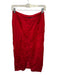 Zara Size M Red Polyester Side Zip Maxi Skirt Red / M
