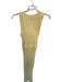 Varley Size M Butter Yellow Cotton Sleeveless Perforated Elastic Waist Dress Butter Yellow / M