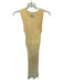 Varley Size M Butter Yellow Cotton Sleeveless Perforated Elastic Waist Dress Butter Yellow / M