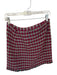 Zara Size M Pink & Green Cotton Blend Tweed Basket Weave Fringe Skirt Pink & Green / M