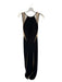 Jovani Size 4 Black & Nude Polyester Sleeveless Mesh Detail Low Back Gown Black & Nude / 4